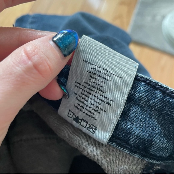 Rag & Bone Nina High-Rise Ziggy Wash Blue Stretch Denim Cigarette Jeans EUC 26 - Picture 9 of 10